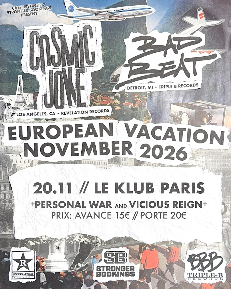 COSMIC JOKE + BAD BEAT + RUST + PERSONAL WAR + VICIOUS REIGN - LE KLUB