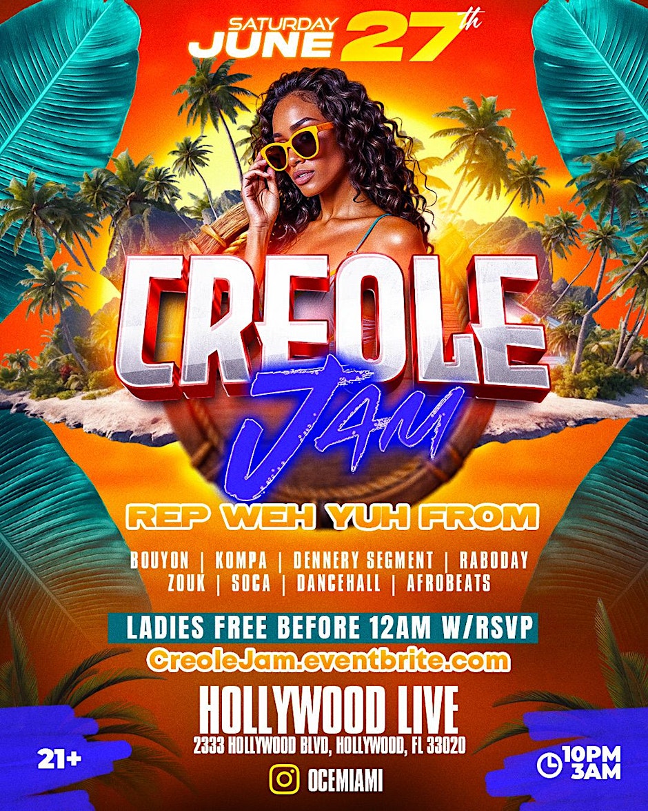 Creole Jam : Rep Weh Yuh From Flyer