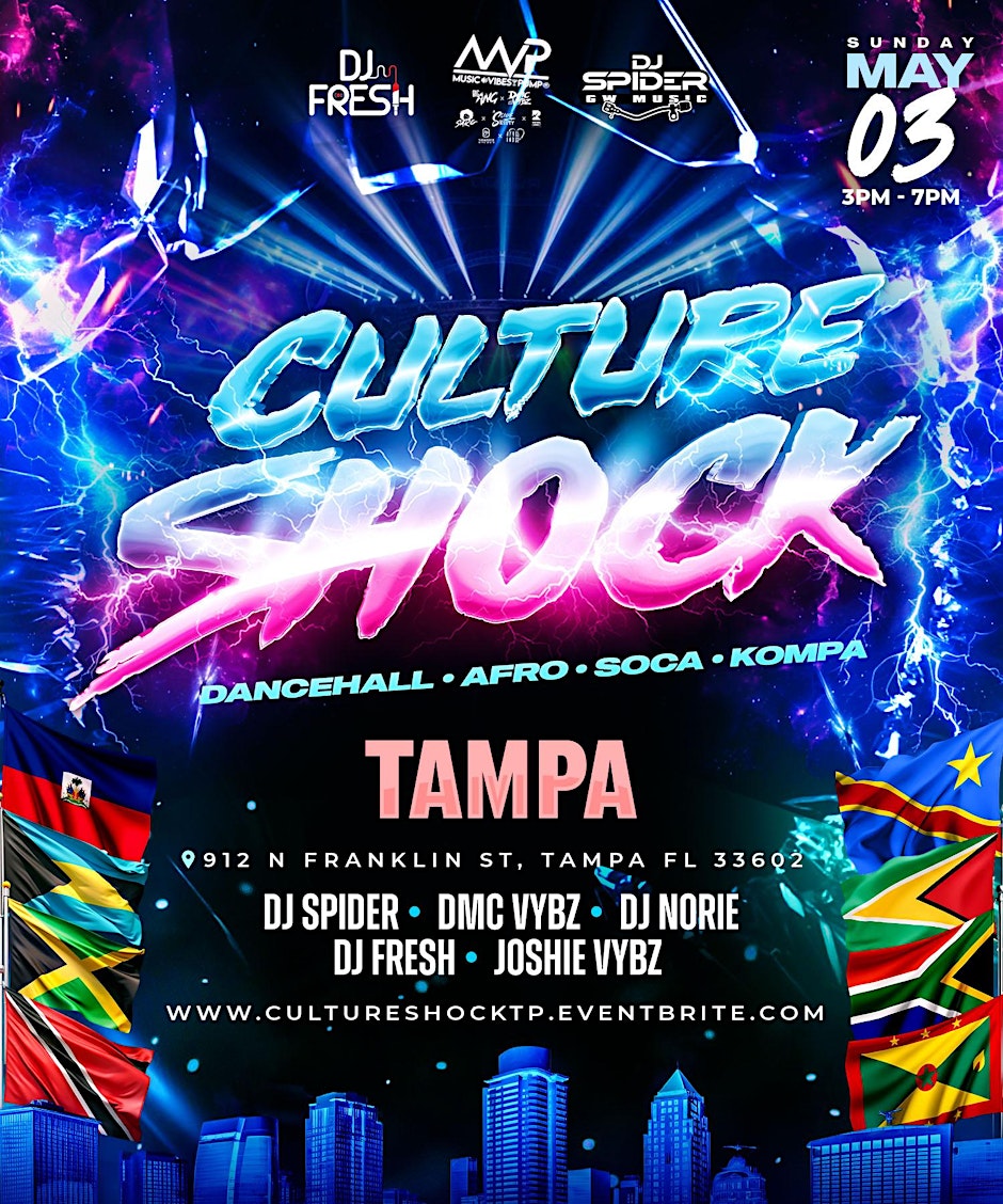 Culture Shock Tampa | Dancehall x Afrobeats x Soca x Kompa