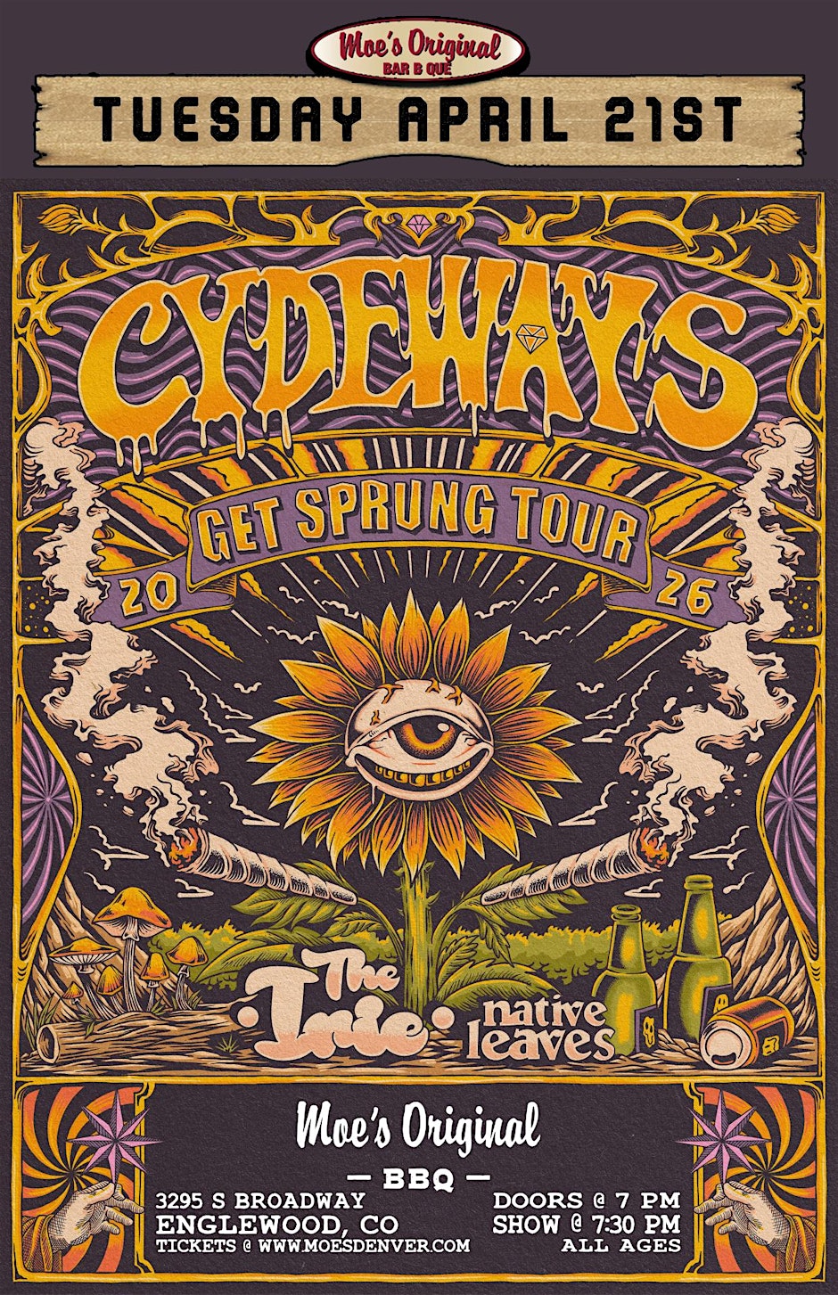 Cydeways w/ The Irie + Native Leaves