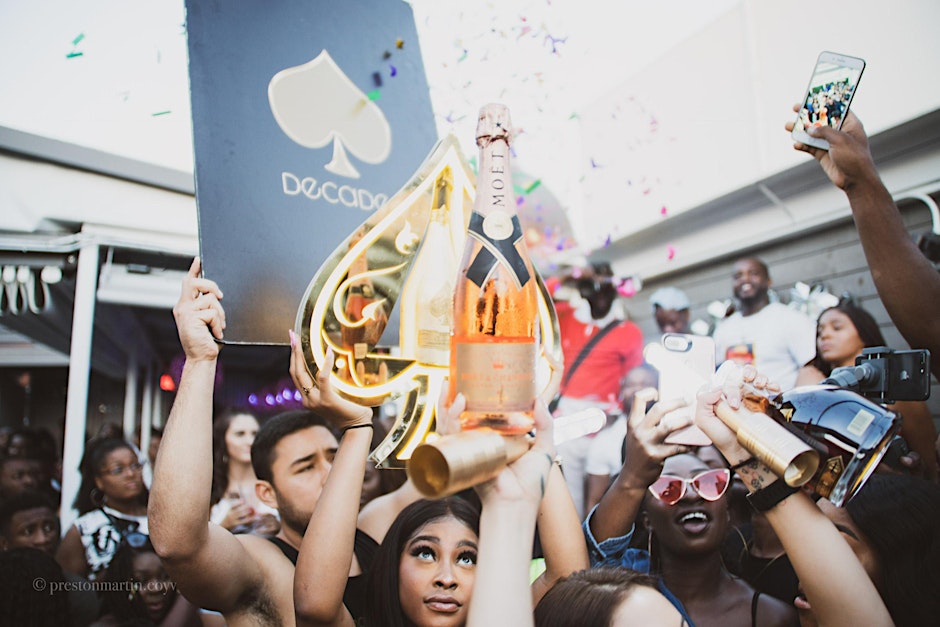 d. Dancehall + SOCA Day Party Saturdays at Decades Rooftop
