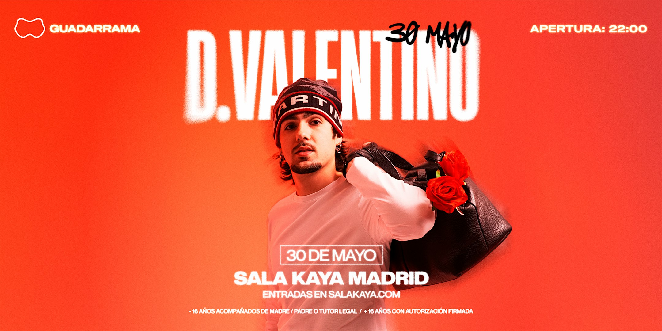 D.Valentino en  Sala Kaya Guadarrama (Madrid).