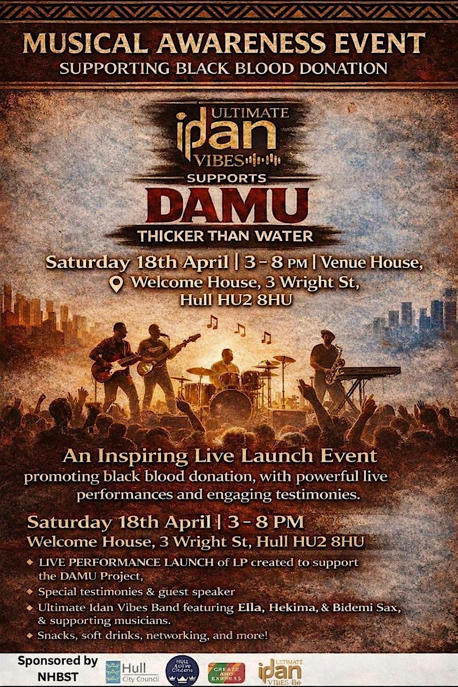Damu – Thicker Than Water: Musical Awareness Event