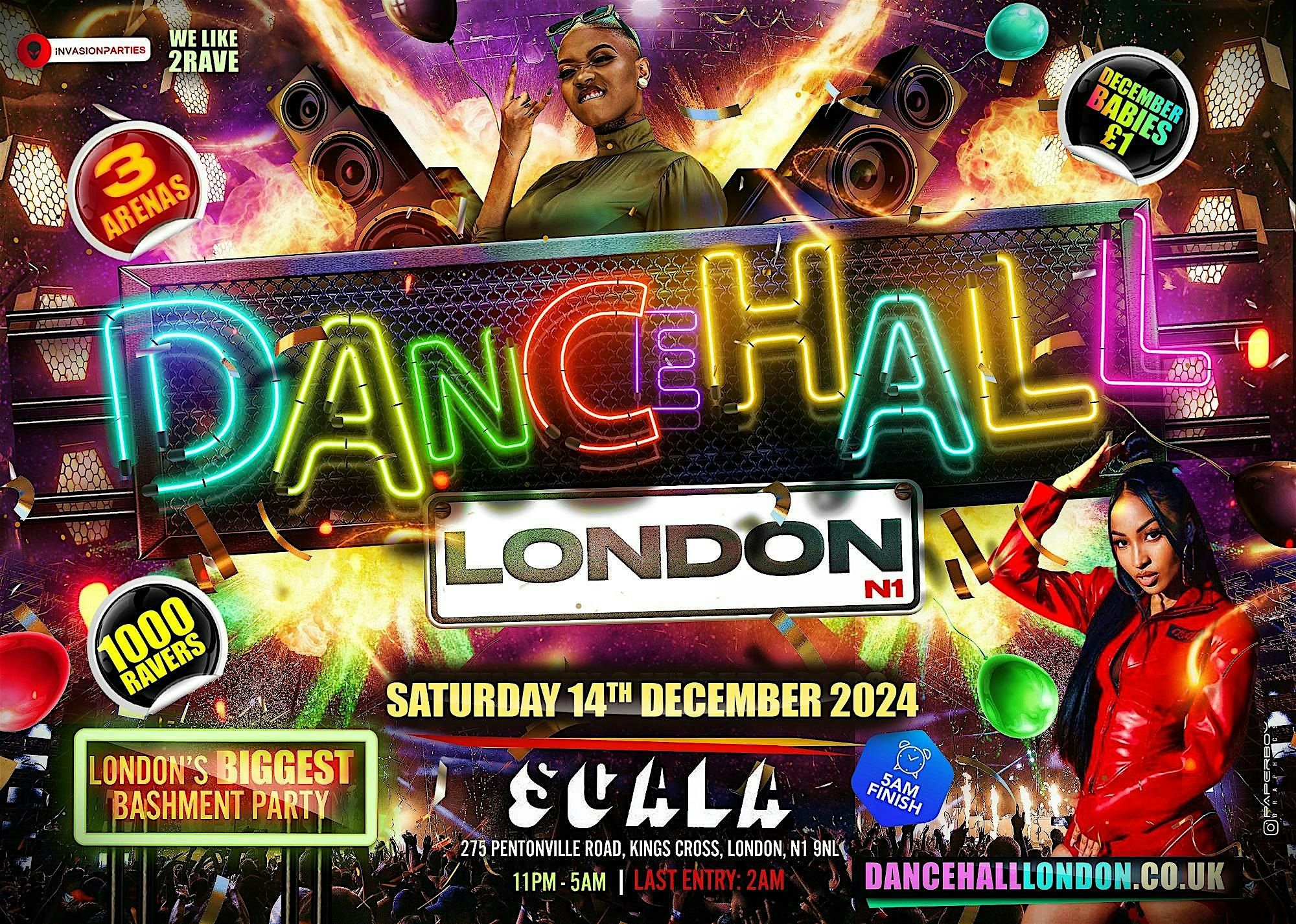 DANCEHALL LDN - London’s Biggest Bashment Party - 1000+ RAVERS