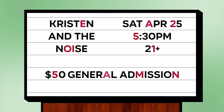 Dewey Night VIII at GIGS Courtyard ft. Kristen and the Noise!