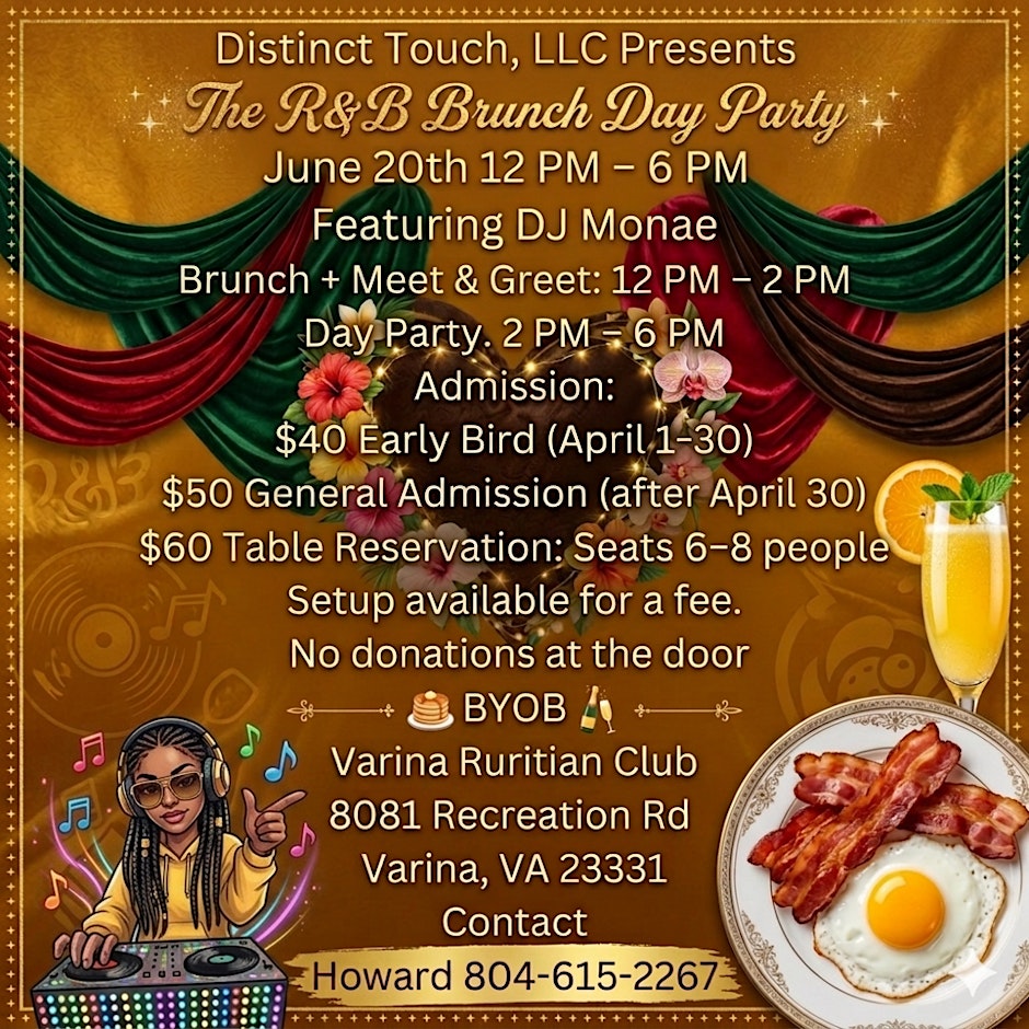 Distinct Touch, LLC Presents R&B Brunch Day Party