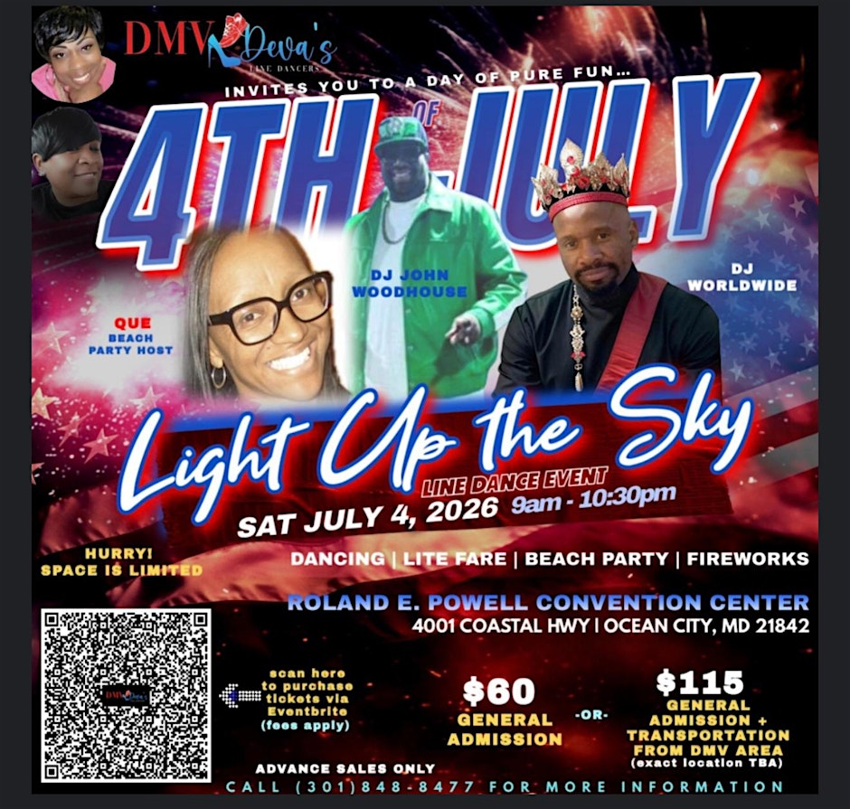 DMV DEVA'S LINE DANCERS "LIGHT UP THE SKY" LINE DANCING IN OCEAN CITY