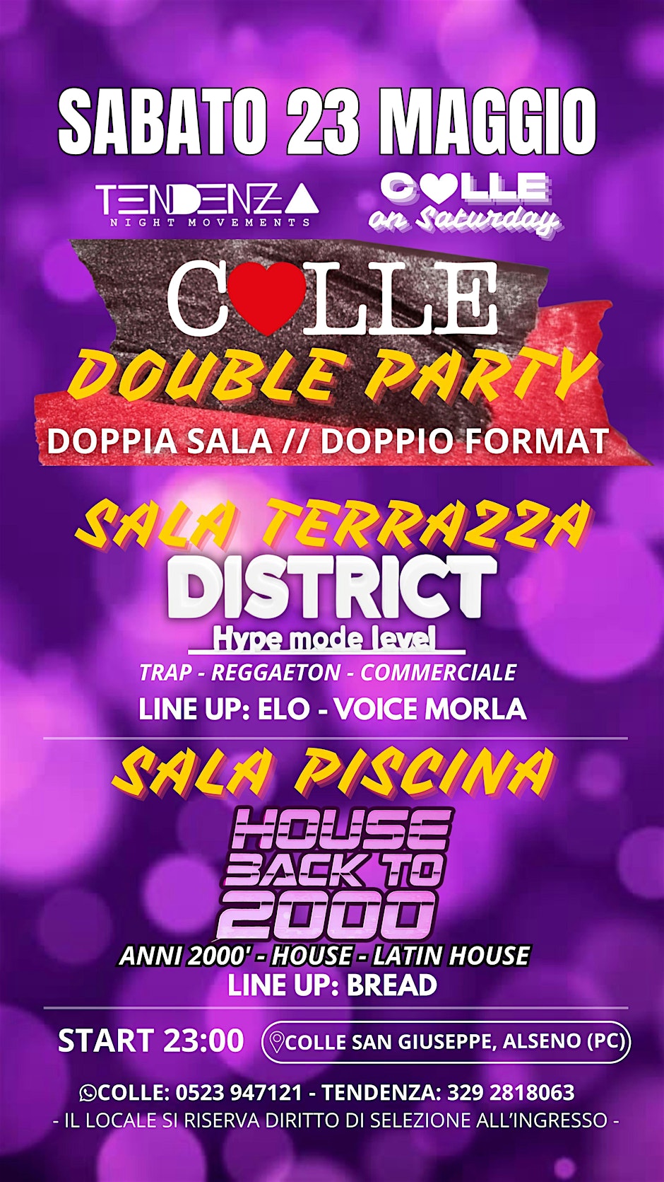 DOUBLE PARTY  | C♥️LLE ON SATURDAY | EARLY BOOKING
