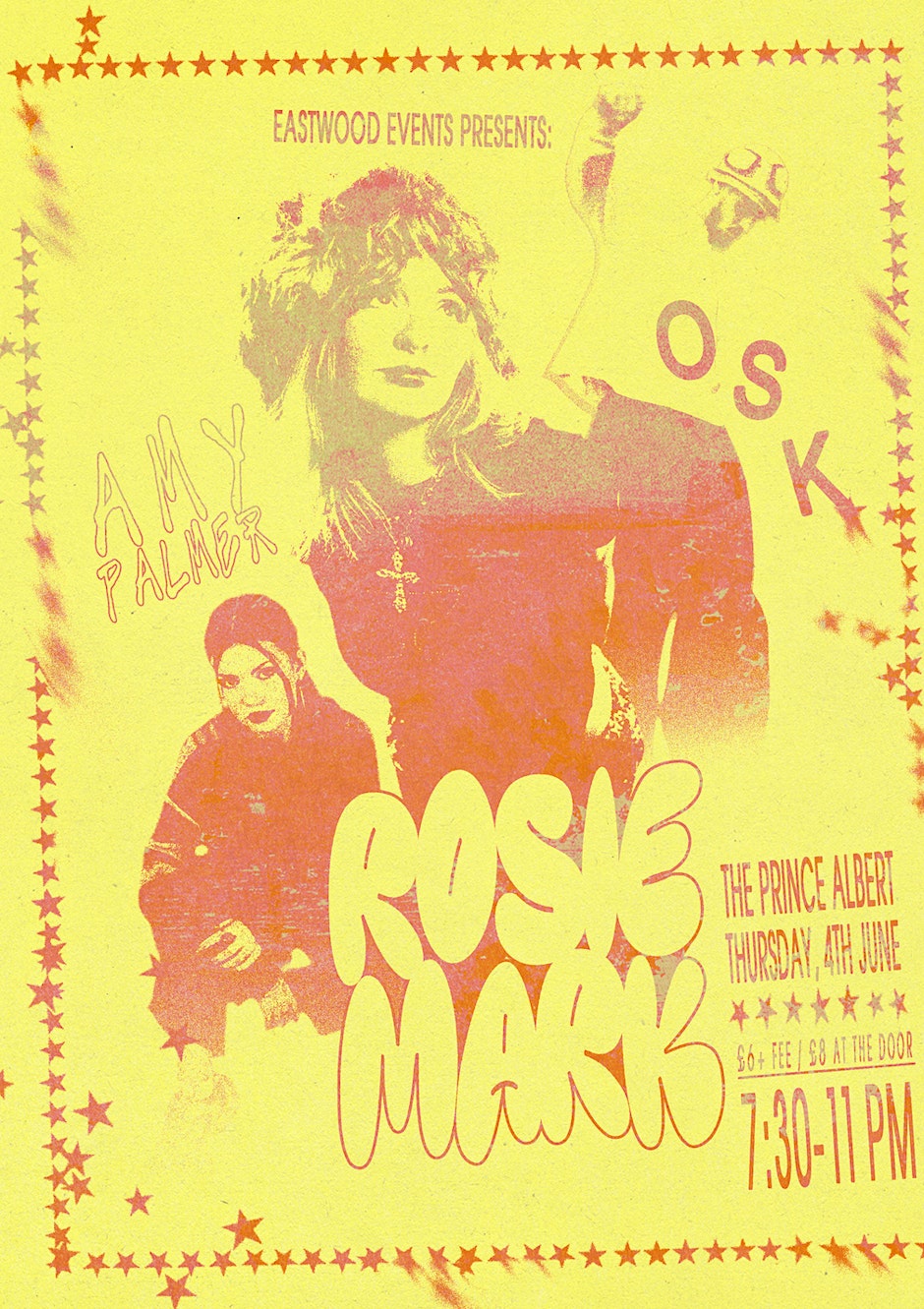 Eastwood Events: 'Rosie Mark + Amy Palmer + OSK'