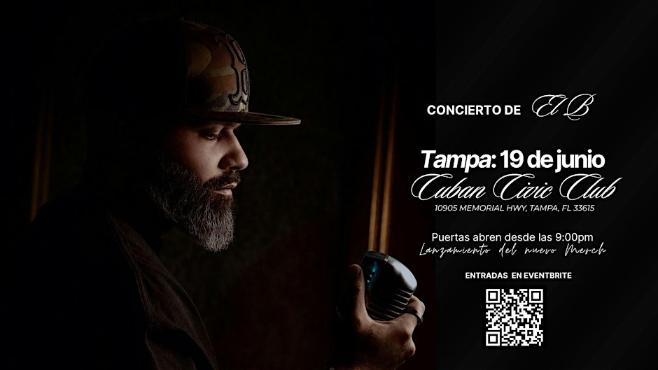 El B en Tampa | 19 de junio | Concierto único