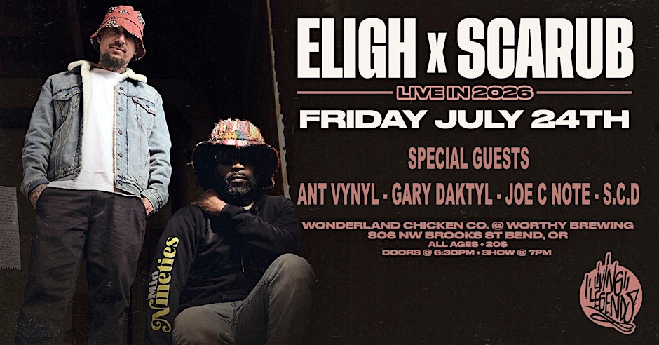 Eligh X Scarub Live in 2026