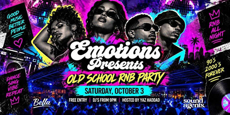 Emotions: Old School RNB Party | October Long Weekend | Sydney's Northwest