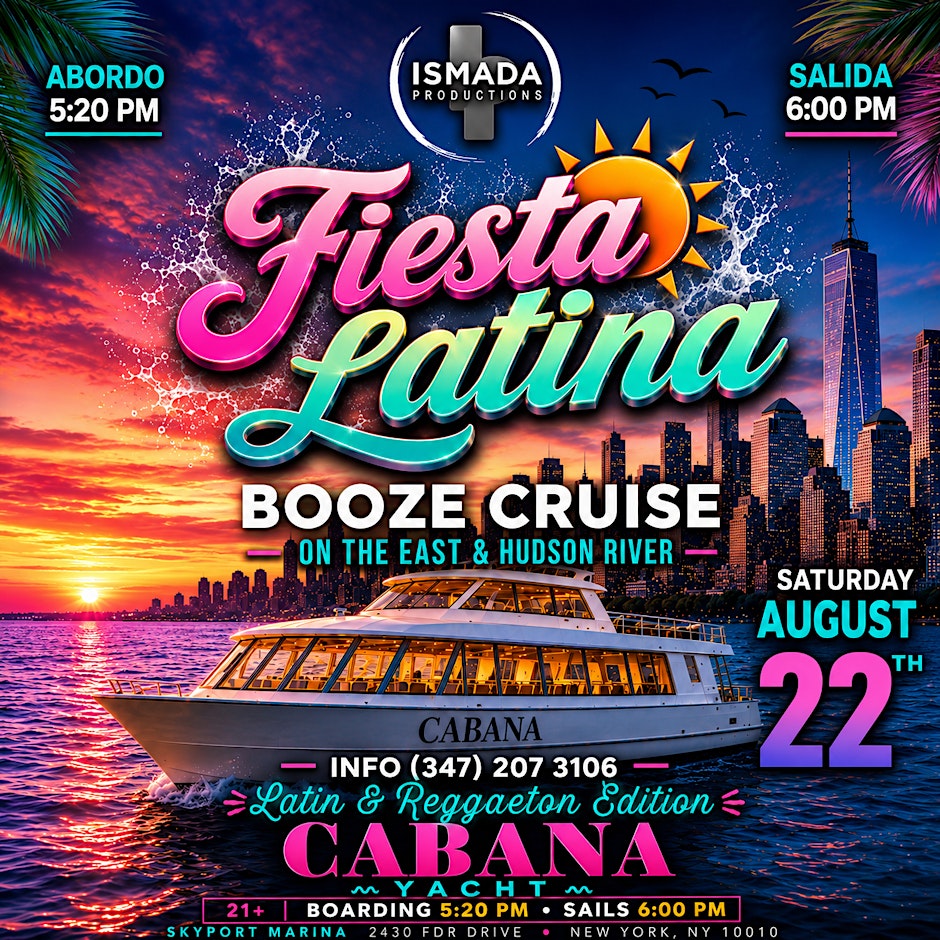 Fiesta Latina on the Water | Latin & Reggaeton Booze Cruise