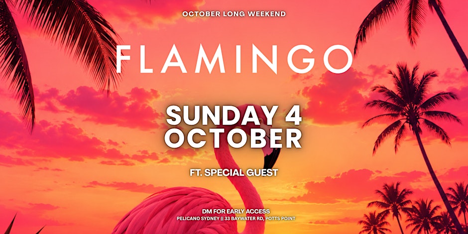 Flamingo Lounge - Sunday 4th October ft. Special Guest