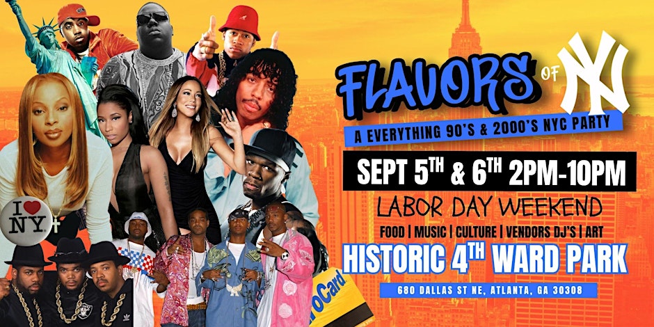 FLAVORS OF NEW YORK-LABOR DAY WEEKEND  SAT & SUN  ON THE ATLANTA BELTLINE