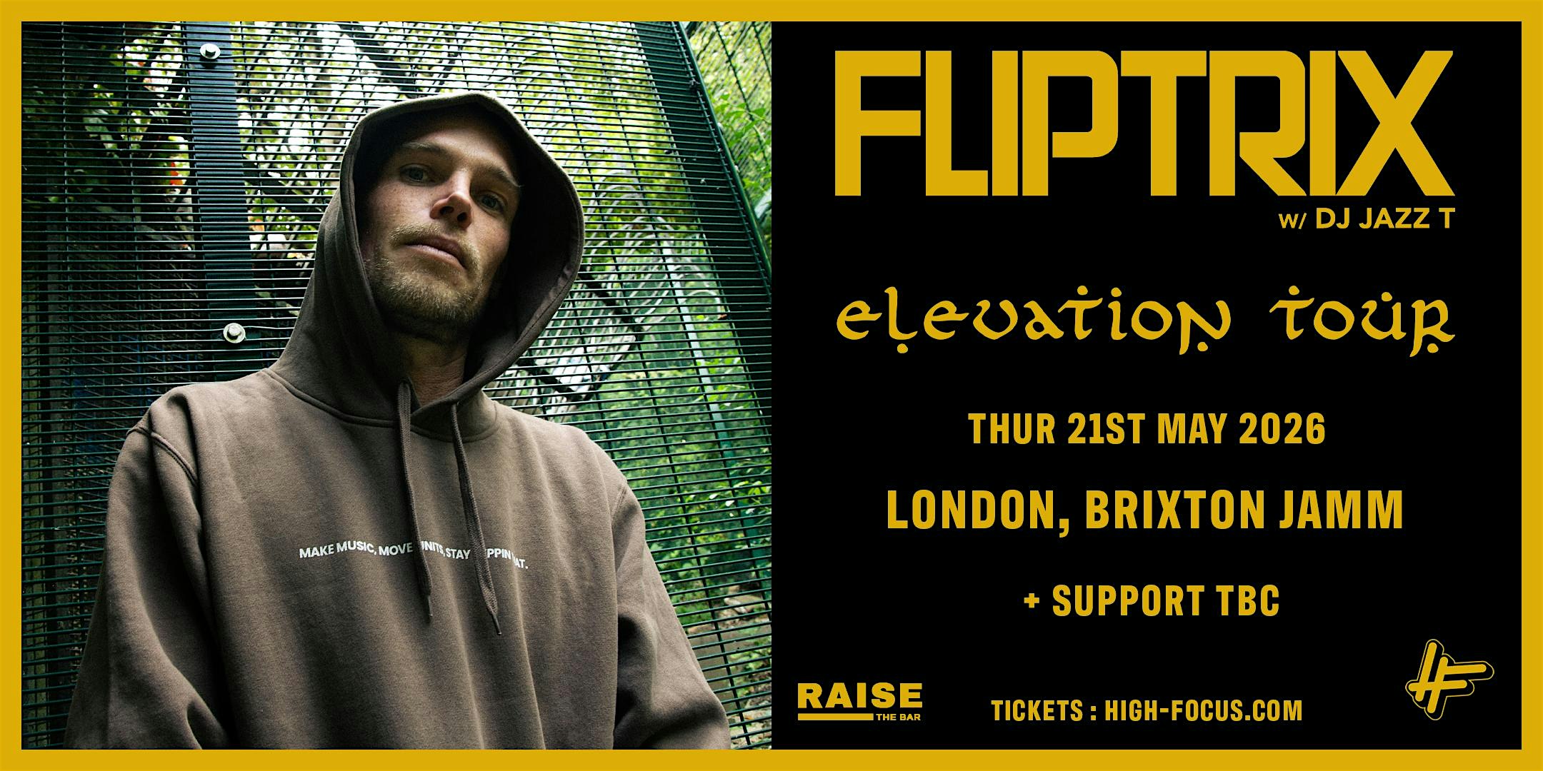 Fliptrix w/ DJ Jazz T Live @ Brixton Jamm, London - Thursday, 21st May 2026
