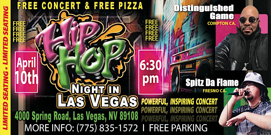 Free HIP-HOP Concert & Free Pizza in LAS VEGAS