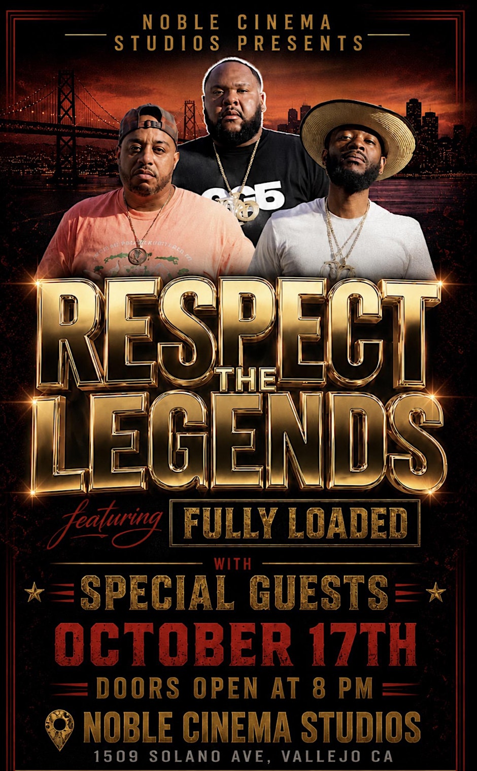 FULLY LOADED live from NOBLE CINEMA STUDIOS for RESPECT THE LEGENDS