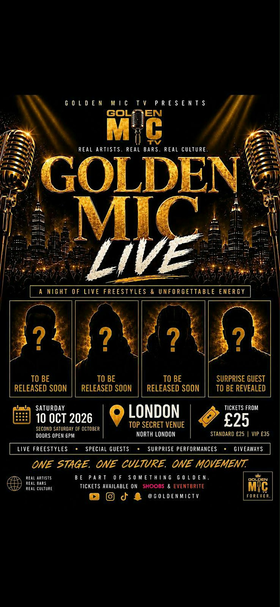 GOLDEN MIC FREESTYLE LIVE