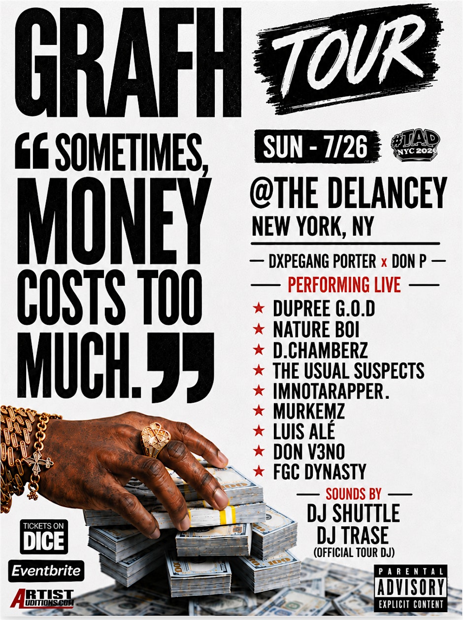 GRAFH - SOMETIMES MONEY COST TO MUCH TOUR (NYC)