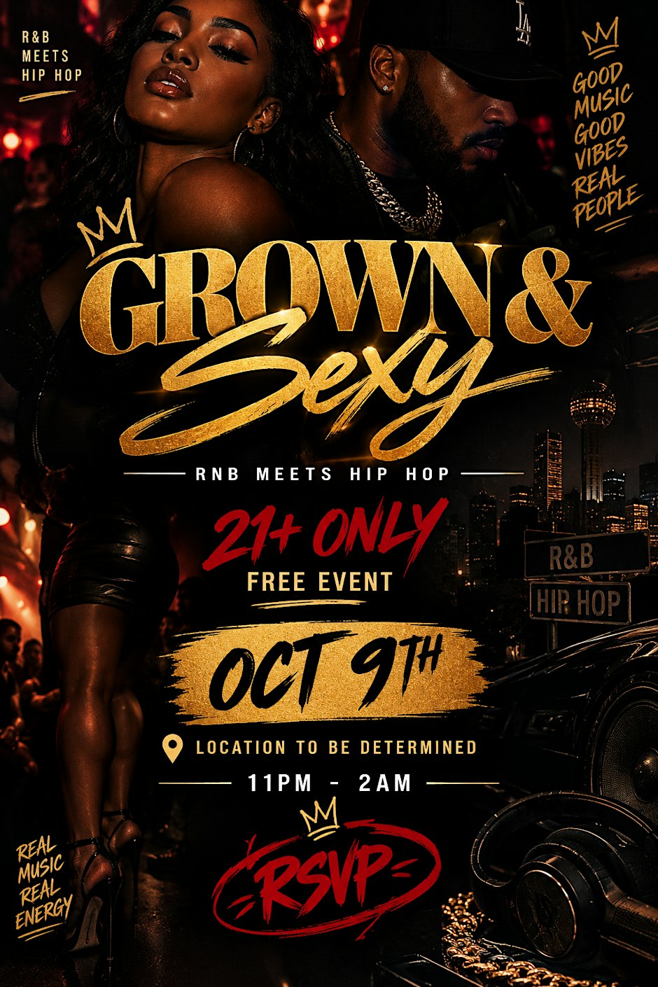 Grown & Sexy: R&B Meets Hip Hop club night