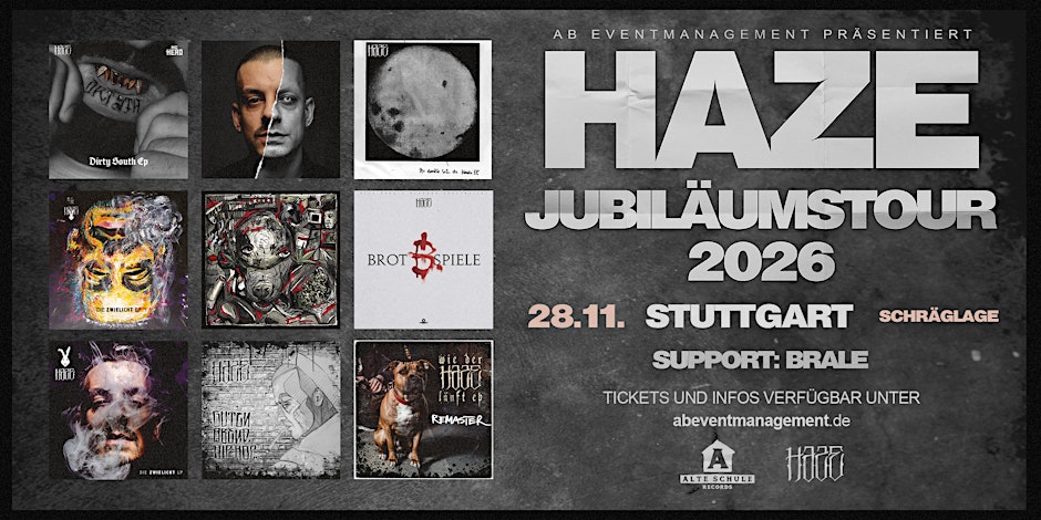 HAZE JUBILÄUMSTOUR STUTTGART