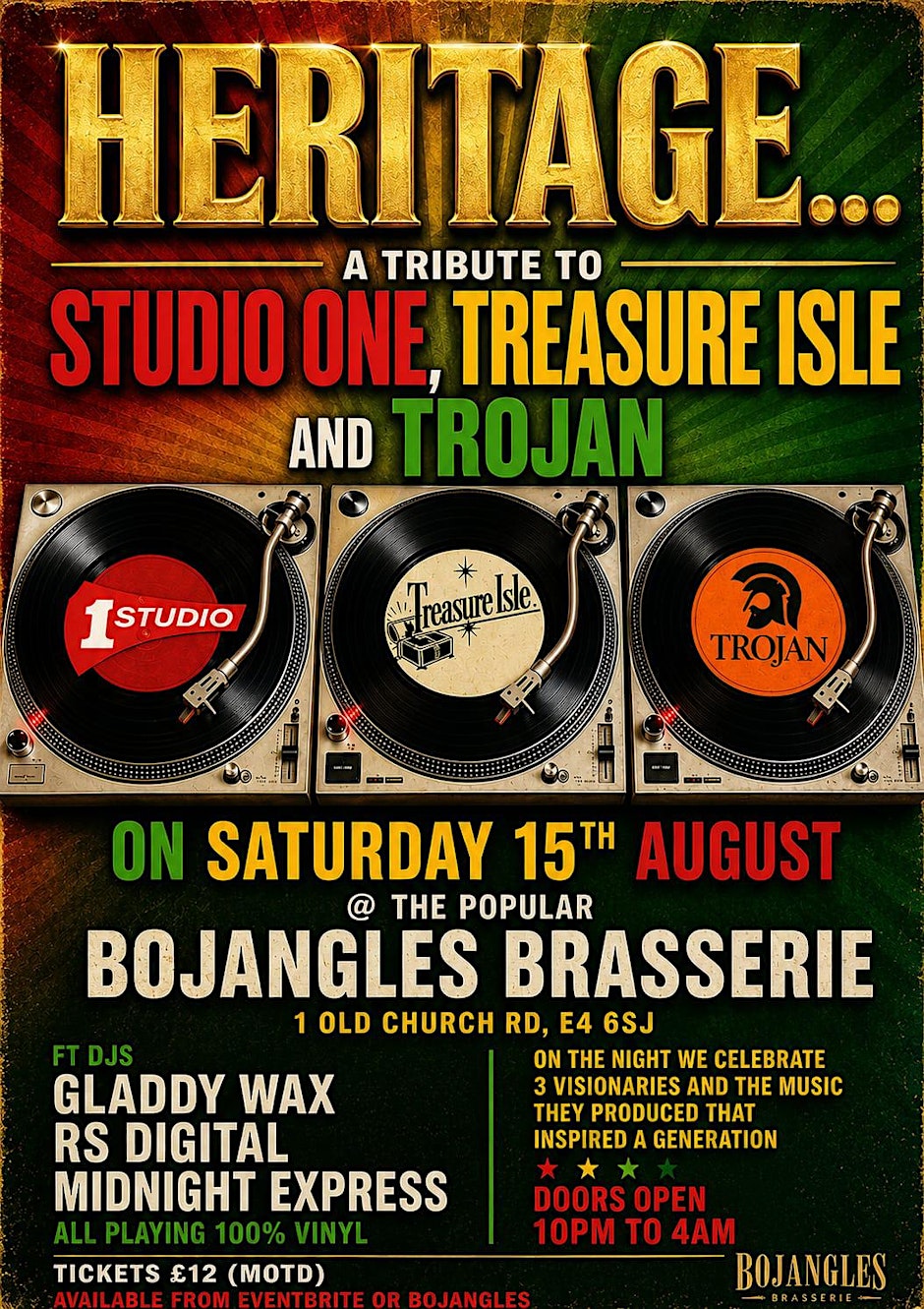 Heritage - A Tribute to the music from  Studio One : Treasure Isle & Trojan