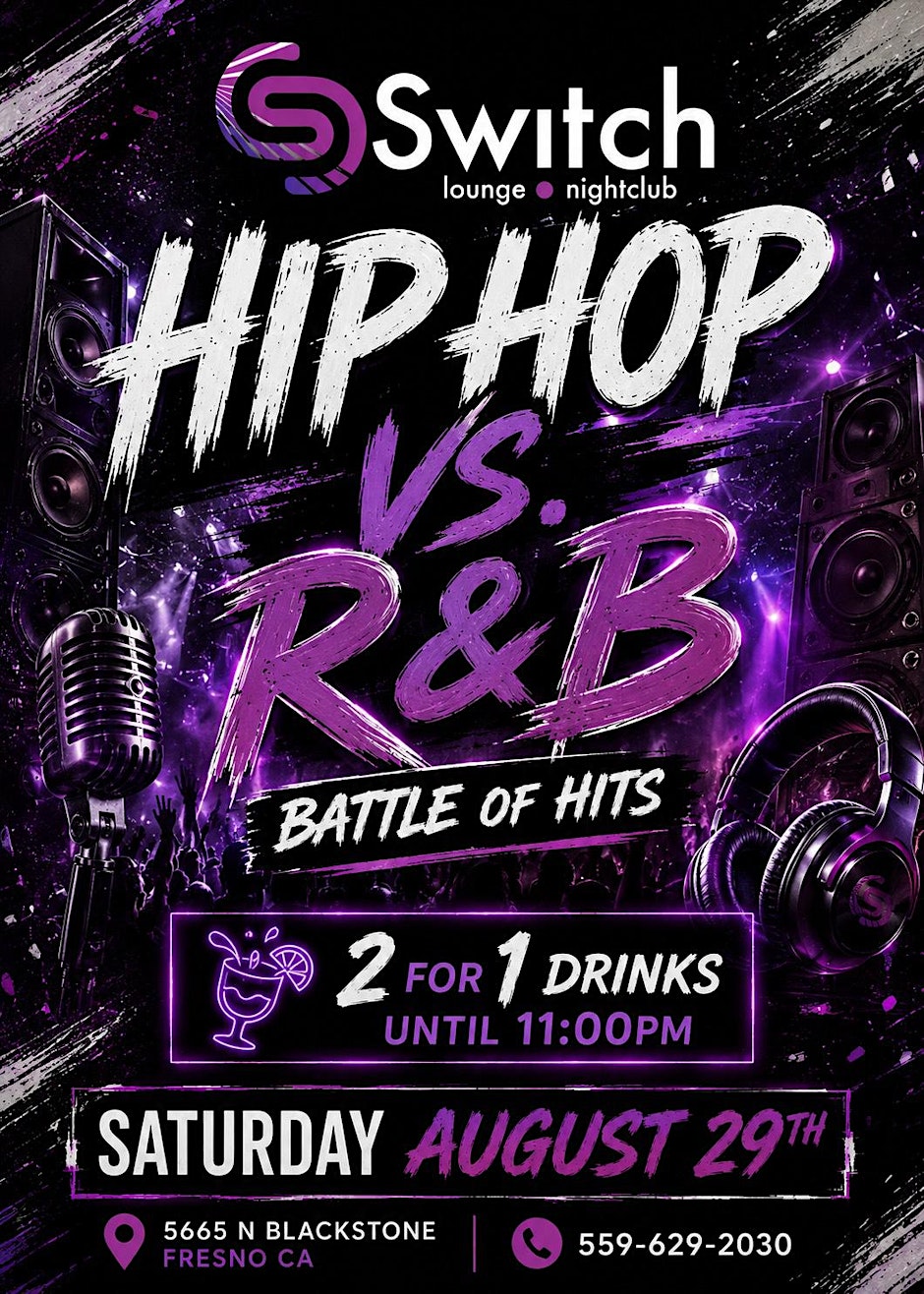 Hip Hop vs R&B l  2 for 1 Drinks Until 11:00pm l Special Guests