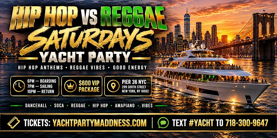 HIP HOP VS REGGAE YACHT PARTY