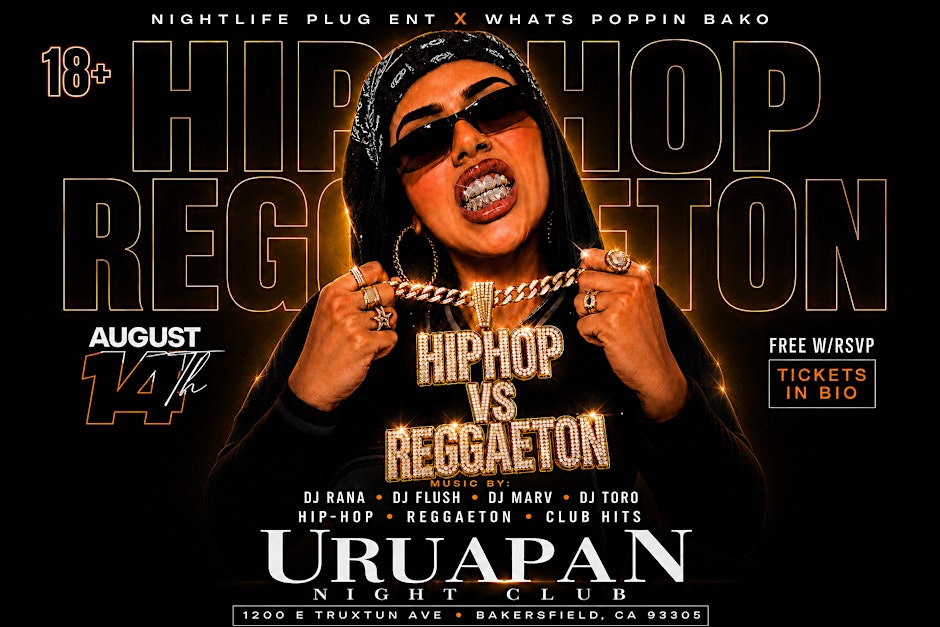 HIP-HOP VS REGGAETON FRI,AUG 14