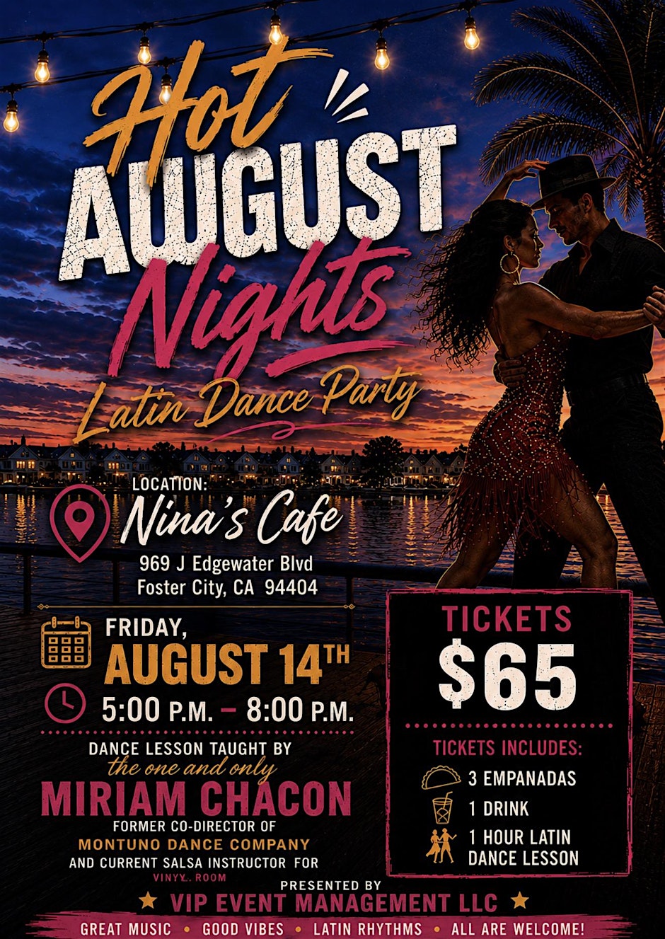 Hot August Night Latin Dance Party