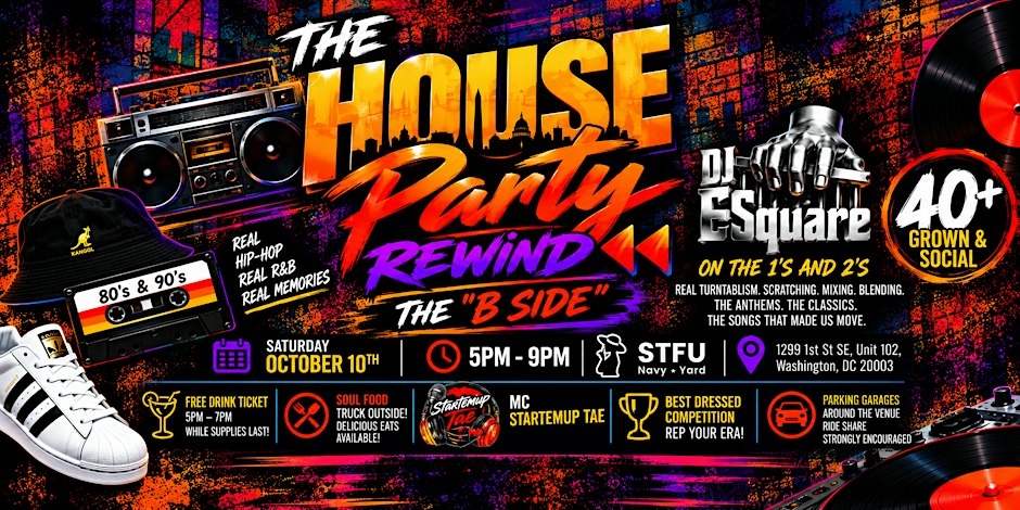 House Party Rewind: “The B-Side” | 40+ Old-School Hip-Hop & R&B Party