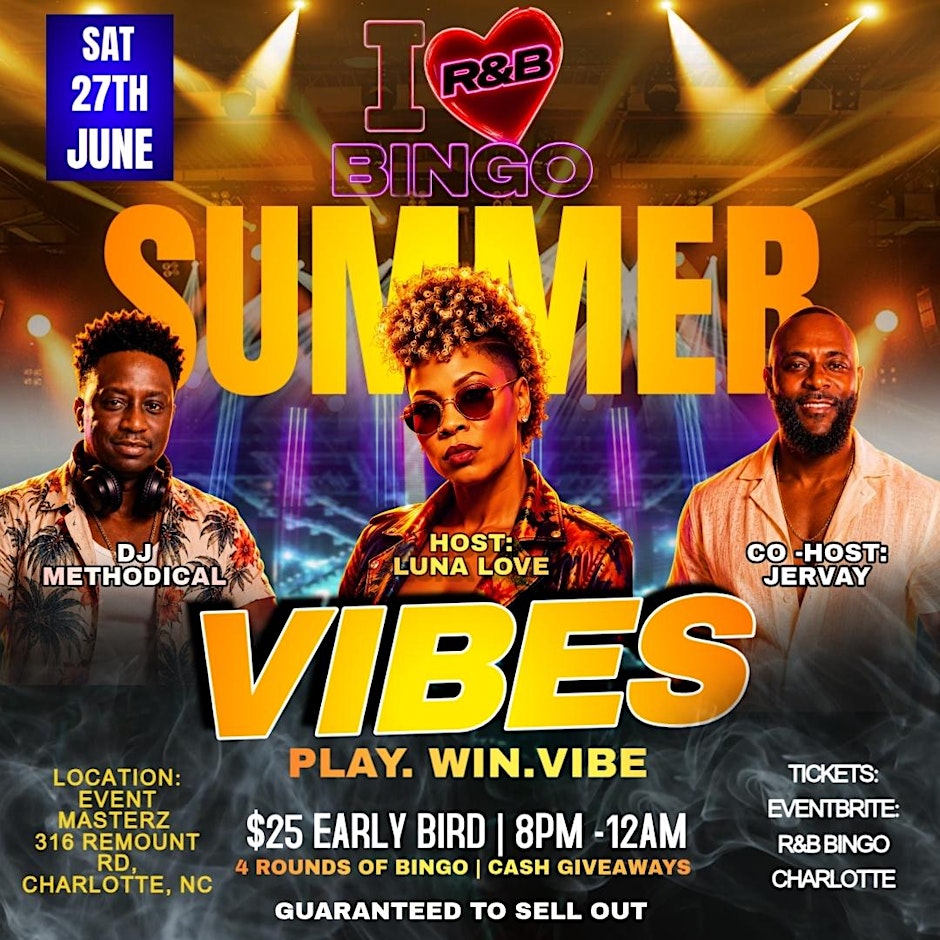 I Love R&B Bingo - Charlotte June