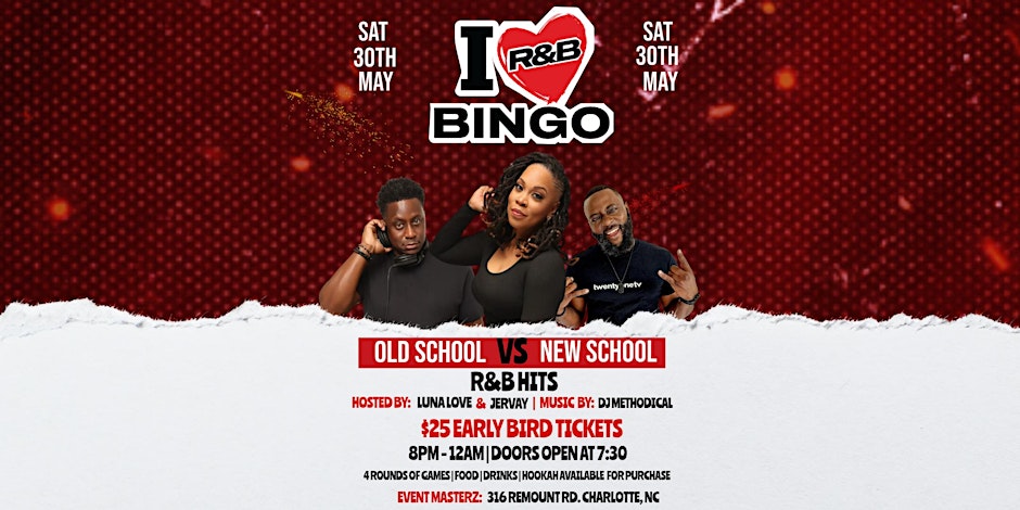 I LOVE R&B BINGO CHARLOTTE - MAY