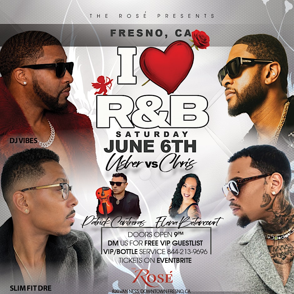 I LOVE R&B - Usher Vs. Chris Brown - Elevated R&B Night Lounge Experience.