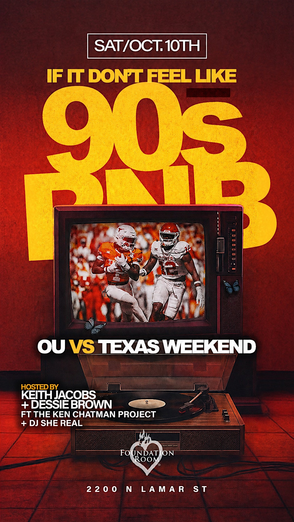 #IIDFL90sRnB OU vs Texas Edition