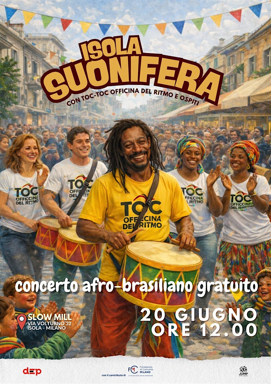 Isola suonifera - Concerto afro-brasiliano gratuito
