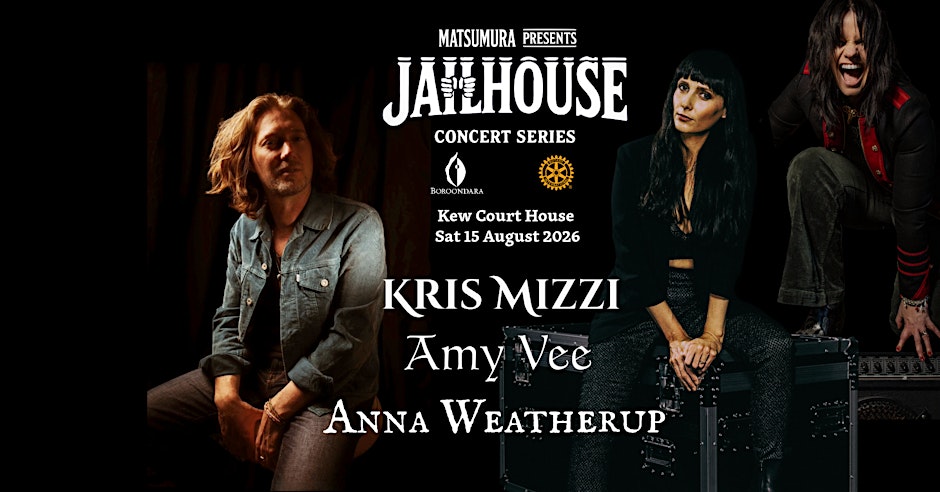 Jailhouse Concert featuring Kris Mizzi, Amy Vee & Anna Weatherup