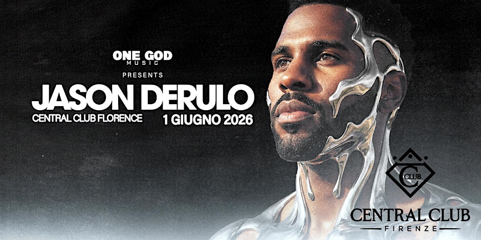 JASON DERULO LIVE PERFORMANCE IN FLORENCE – ONE NIGHT ONLY – 01/06/26