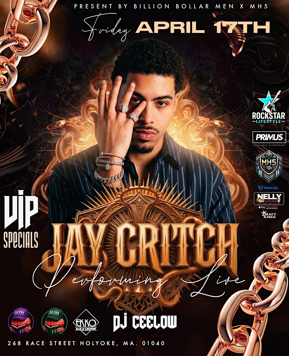 Jay critch performing live Flyer
