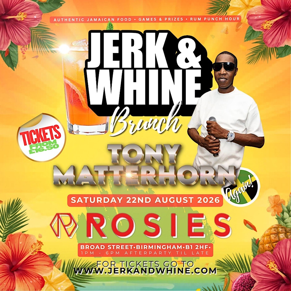 Jerk & Whine Brunch featuring Tony Matterhorn