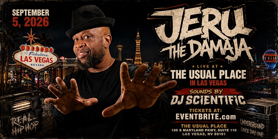 JERU THE DAMAJA Live at THE USUAL PLACE in LAS VEGAS
