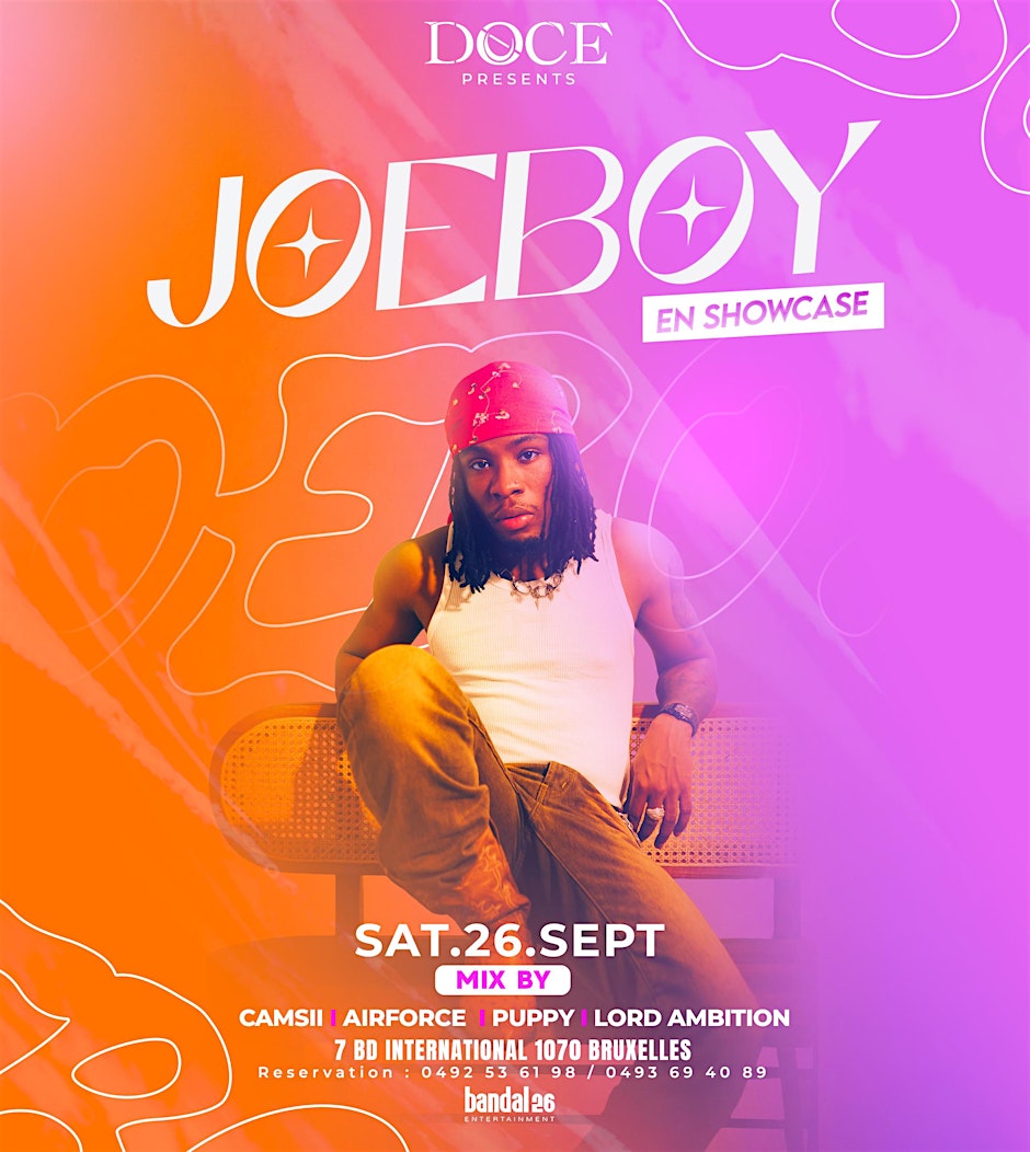 JOEBOY LIVE IN BRUSSELS