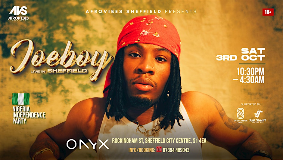 JOEBOY LIVE IN SHEFFIELD - NIGERIA INDEPENDENCE CELEBRATION
