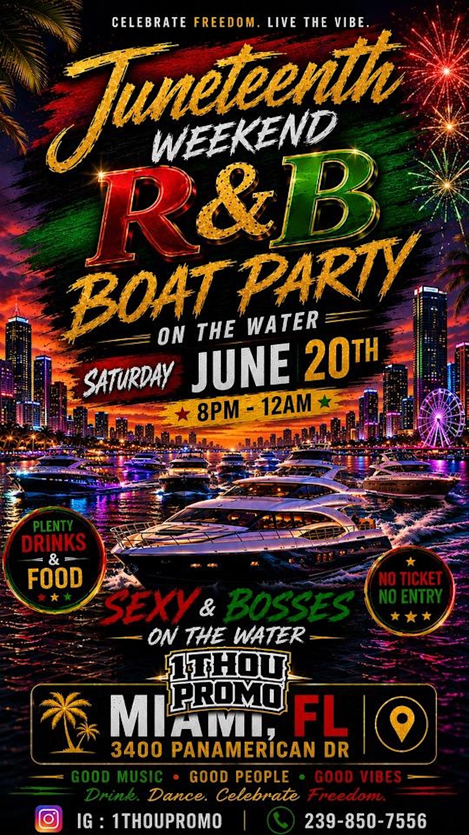 Juneteenth Weekend  R&B Boat Party!!!