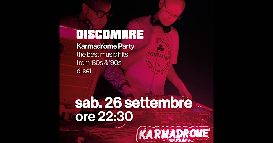 Karmadrome: Indie-Disco Djset @Mare [Free Entry]