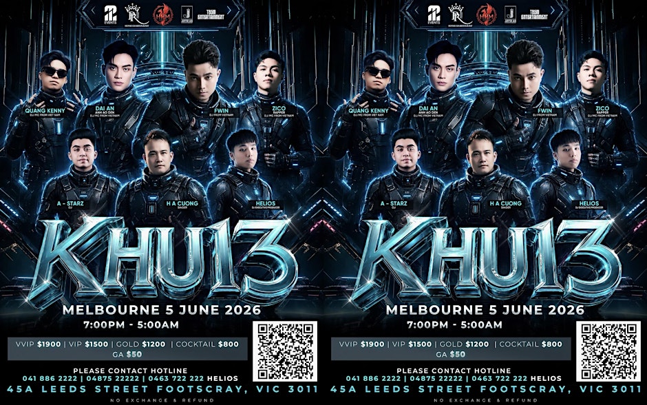 KHU 13 L5Melb - FWIN - ZICO - DAI AN - QUANG KENNY