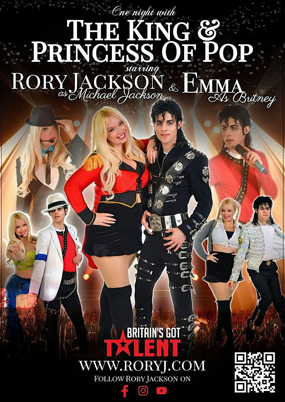 KING & PRINCESS OF POP - Rory Jackson as MICHAEL & Emma as BRITNEY