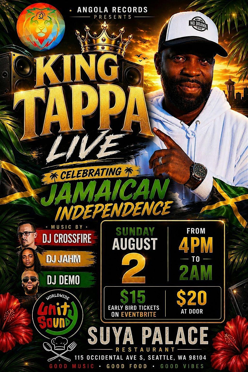 King Tappa Live Celebrating Jamaican independence