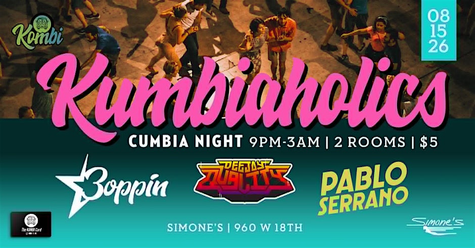 Kumbiaholics: Cumbia, Boogaloo, and Latin Beats Dance Party!
